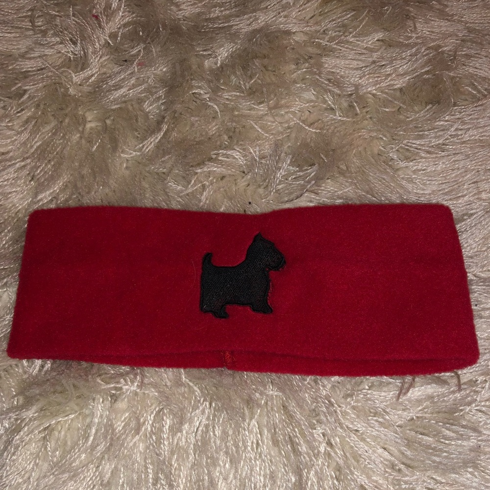 Red Scottie hairband/ear warmer